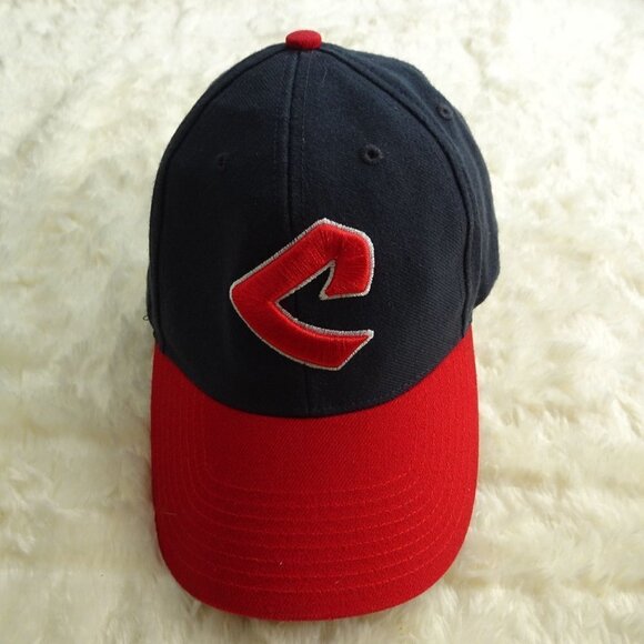 MLB Cleveland Indians Blue/Red Baseball Cap Small - Picture 1 of 7